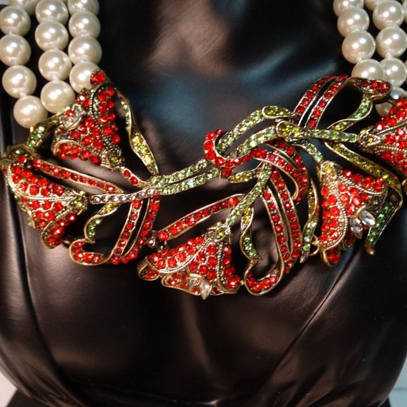HEIDI DAUS "Heavenly bloom" Necklace | 3 Beaded Strands | NWOT - Picture 2 of 8